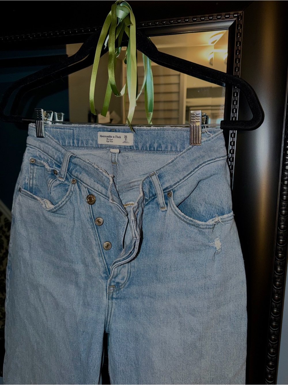 Abercrombie & Fitch Light Blue High-Rise Jeans